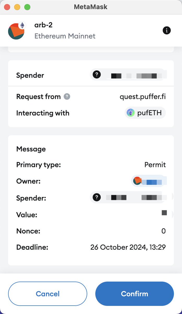 0xZiye's tweet image. 现在以太看到Permit的签名，心里都一惊。。

就怕家被一锅端了。。

#ETH #Permit
