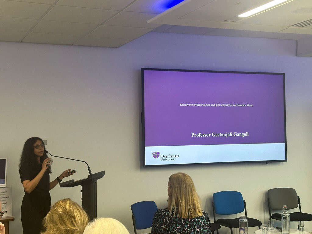 Professor Geetanjali Gangoli (@geetanj51336779) on Twitter photo #AVA2024 <a href="/kelda_kelly/">Dr Kelly Henderson</a> <a href="/CRiVADurham/">CRiVA</a> <a href="/DurhamSociology/">Durham Sociology</a>
speaking about the need to look at domestic abuse intersectionally . #AVA2024 <a href="/kelda_kelly/">Dr Kelly Henderson</a> <a href="/CRiVADurham/">CRiVA</a> <a href="/DurhamSociology/">Durham Sociology</a>
speaking about the need to look at domestic abuse intersectionally .