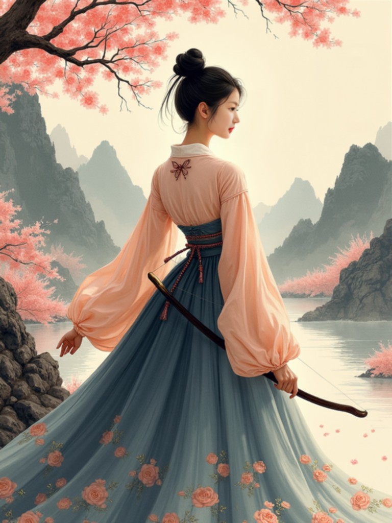 YunmiKIM1650777's tweet photo. #FIFITYFIFTY #FIFTYFIFTY #Yewon #Hanbok #kpopstar #archery #AIart https://t.co/8Bq1DiG1ML