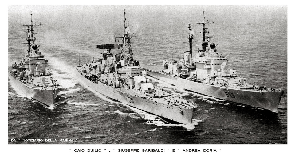 r116440's tweet photo. 🇮🇹 @ItalianNavy Andrea Doria class #helicopter #cruiser 'Caio Duilio' (C554), guided missile cruiser 'Giuseppe Garibaldi' (C551) & name cruiser of the class 'Andrea Doria' (C553) 1961-70 #warship #navy #naval #C554 #C551 #C553 https://t.co/mrsPTTdmR3