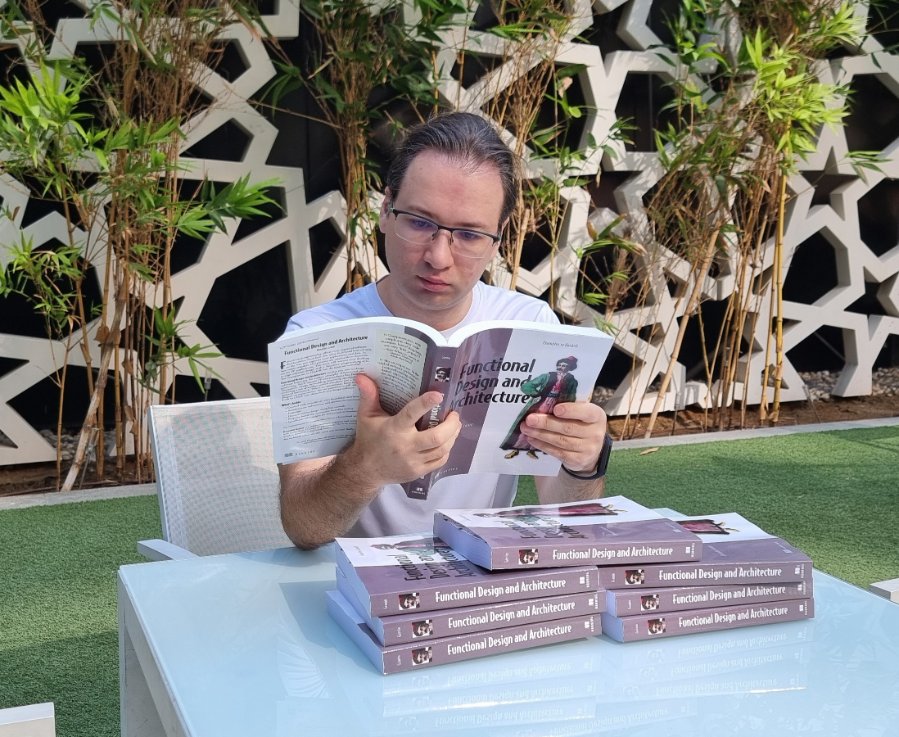 📚I got my author's paper copies, which is worth the years of struggling!

❗️ To celebrate this, my Manning editors offered a promo code that gives you a 45% discount on all formats of Functional Design and Architecture. It is valid through November 15:

pbgranin2

➡️I plan to