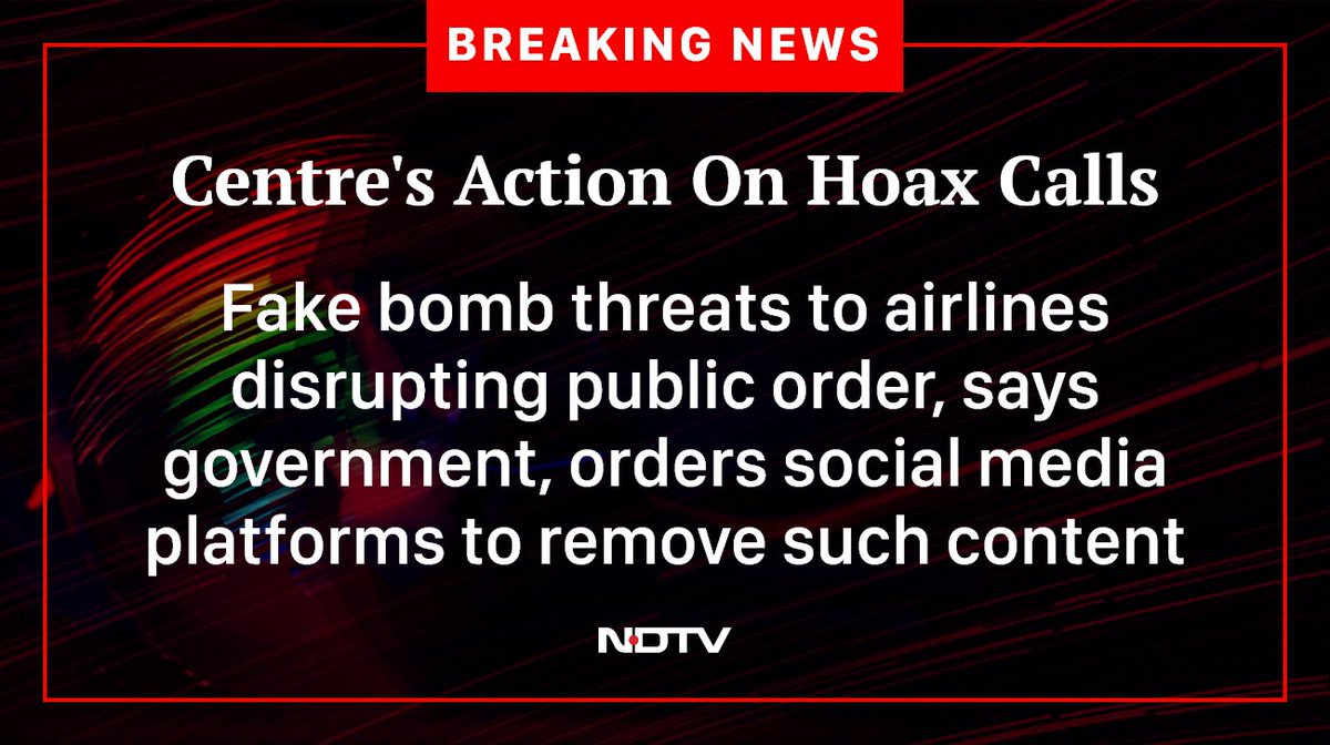 ndtv's tweet image. #BombHoax