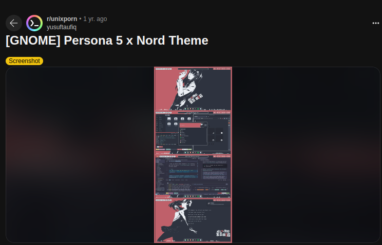 linkedrawsshit's tweet image. I am officially a Linux user now, which means no Clip Studio Paint, no Opera GX, and no games(aside from emulation and Farlight 84). First mission: figuring out how to install this theme while trying not to punch my monitor!
 #Linux #SwitchingOS #GoodbyeWindows&quot;