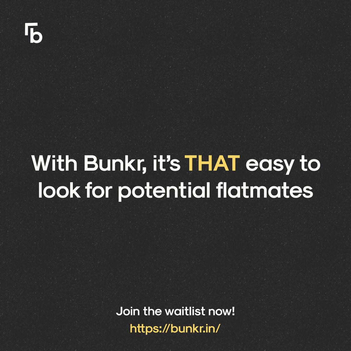 Because finding a flatmate should be as smooth as your dating life. Or smoother🤚🏽😋

#bangaloreliving #flatmategoals #roommatelife #bunkr #swipe