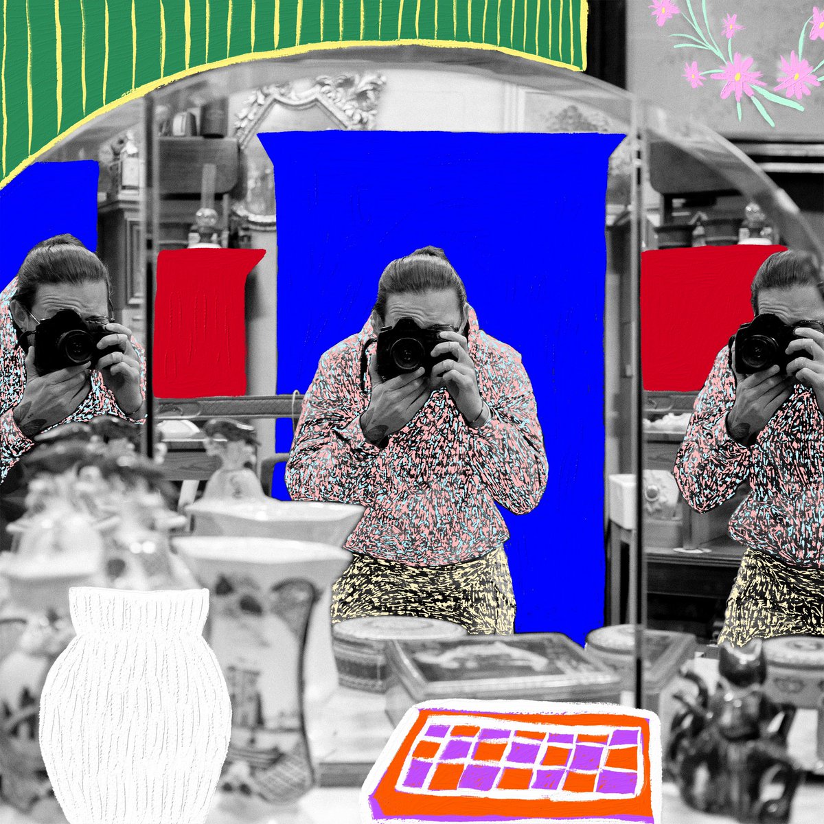 Self Portrait In A Vintage Store, 2024