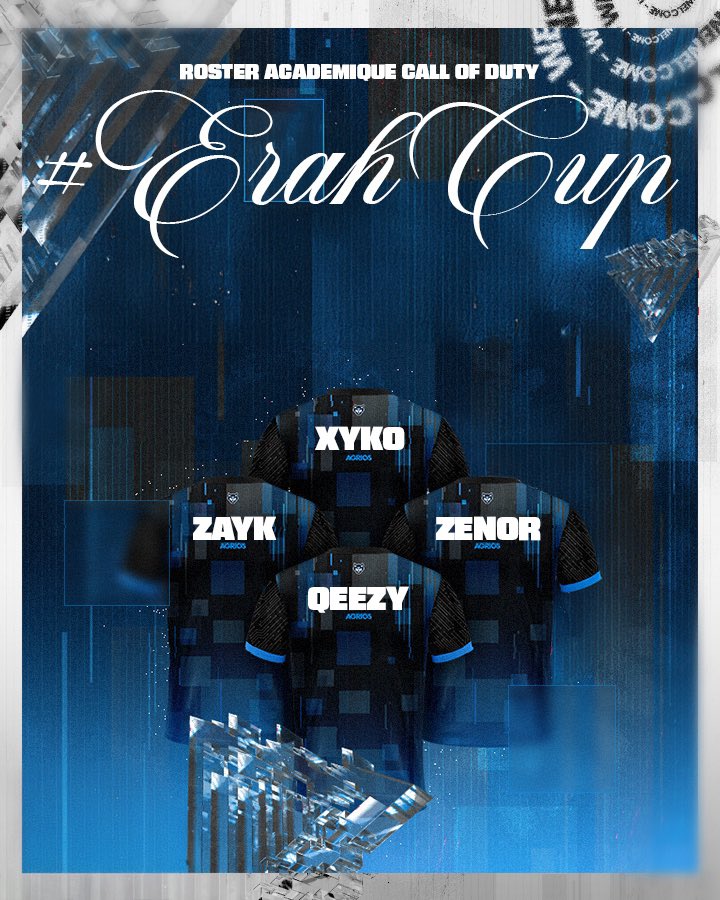 Première compétition Bo6 pour nous et l’entrée en liste pour notre équipe académique pour cette #Erahcup ! 🐺

Organisée par <a href="/HitMakersFR/">HitMakers</a> et <a href="/ErahEsport/">Erah</a> 

Début à 14h et stream par <a href="/QeeZyTv/">🎮| QeeZy |🎮</a> 

twitch.tv/qeezycod

Stream officiel : twitch.tv/ozaryfr