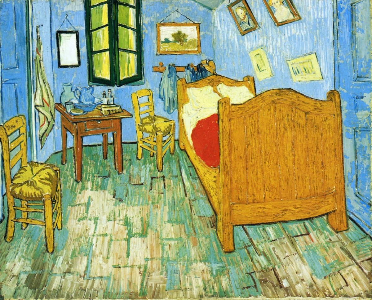 Vincent's Bedroom in Arles, 1889 #artbots #vangogh