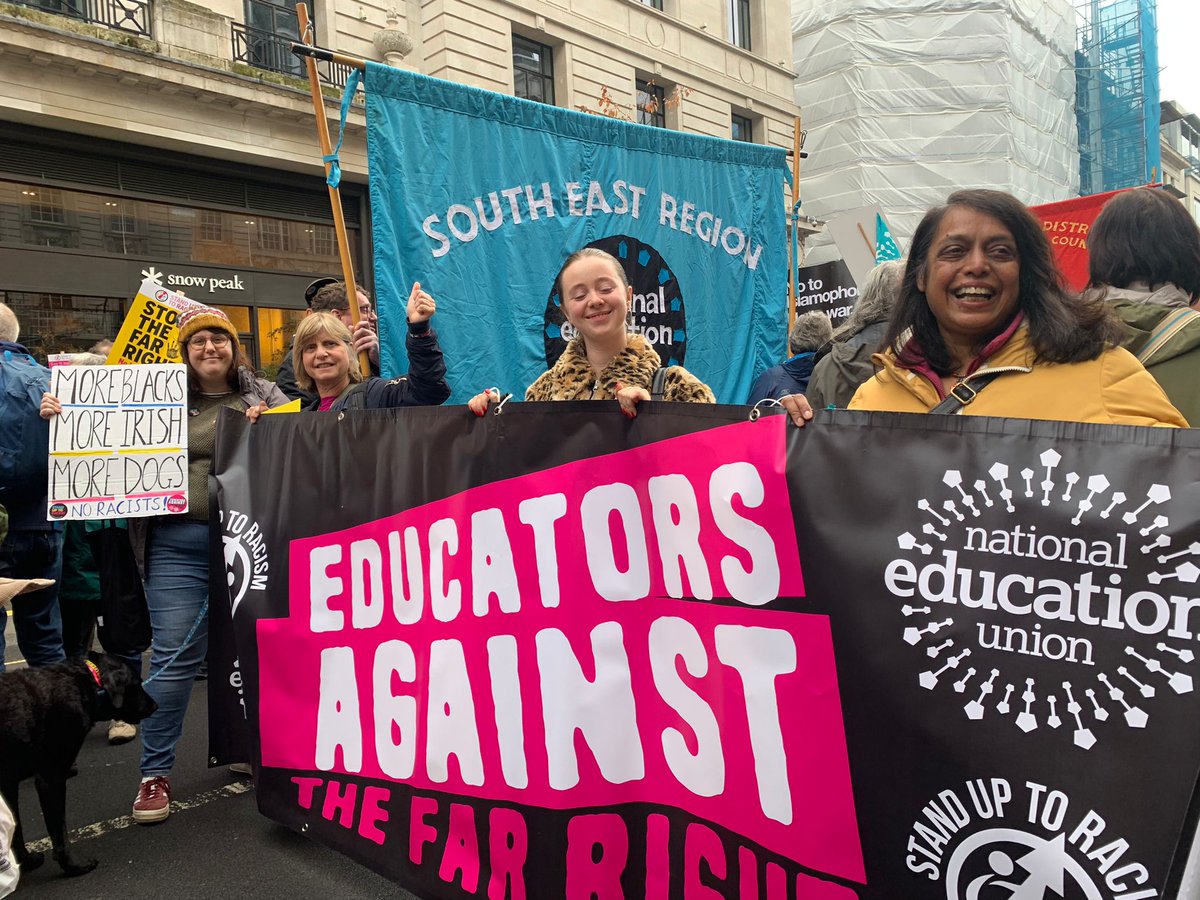 We are so proud to have so many members that attended today’s demo to stop Tommy Robison!

We showed that educators are against the far right and that solidarity will beat hate. #StopTommyRobinson
