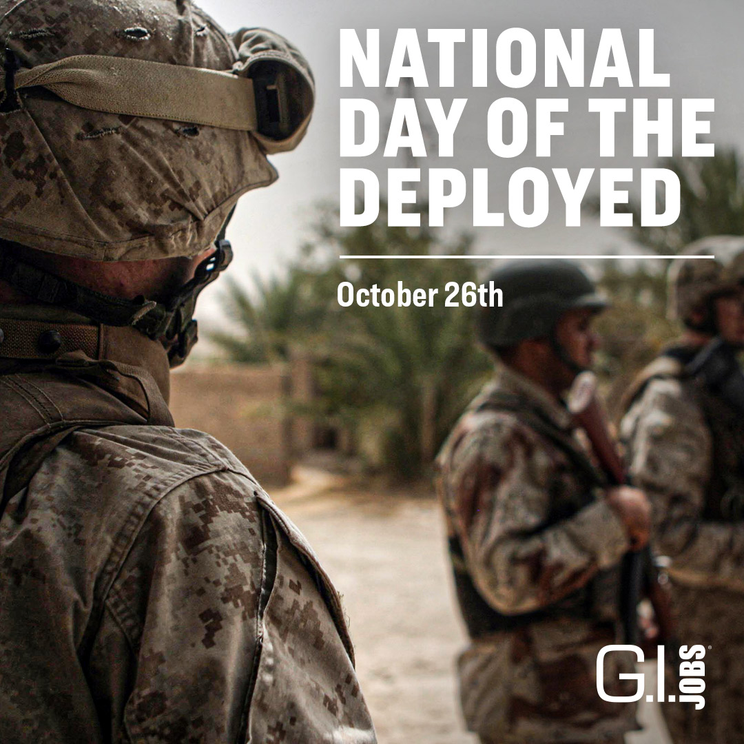 Honoring all service members deployed throughout the world 🇺🇲🌎

#dayofthedeployed #remembereveryonedeployed #military #veterans #gijobs