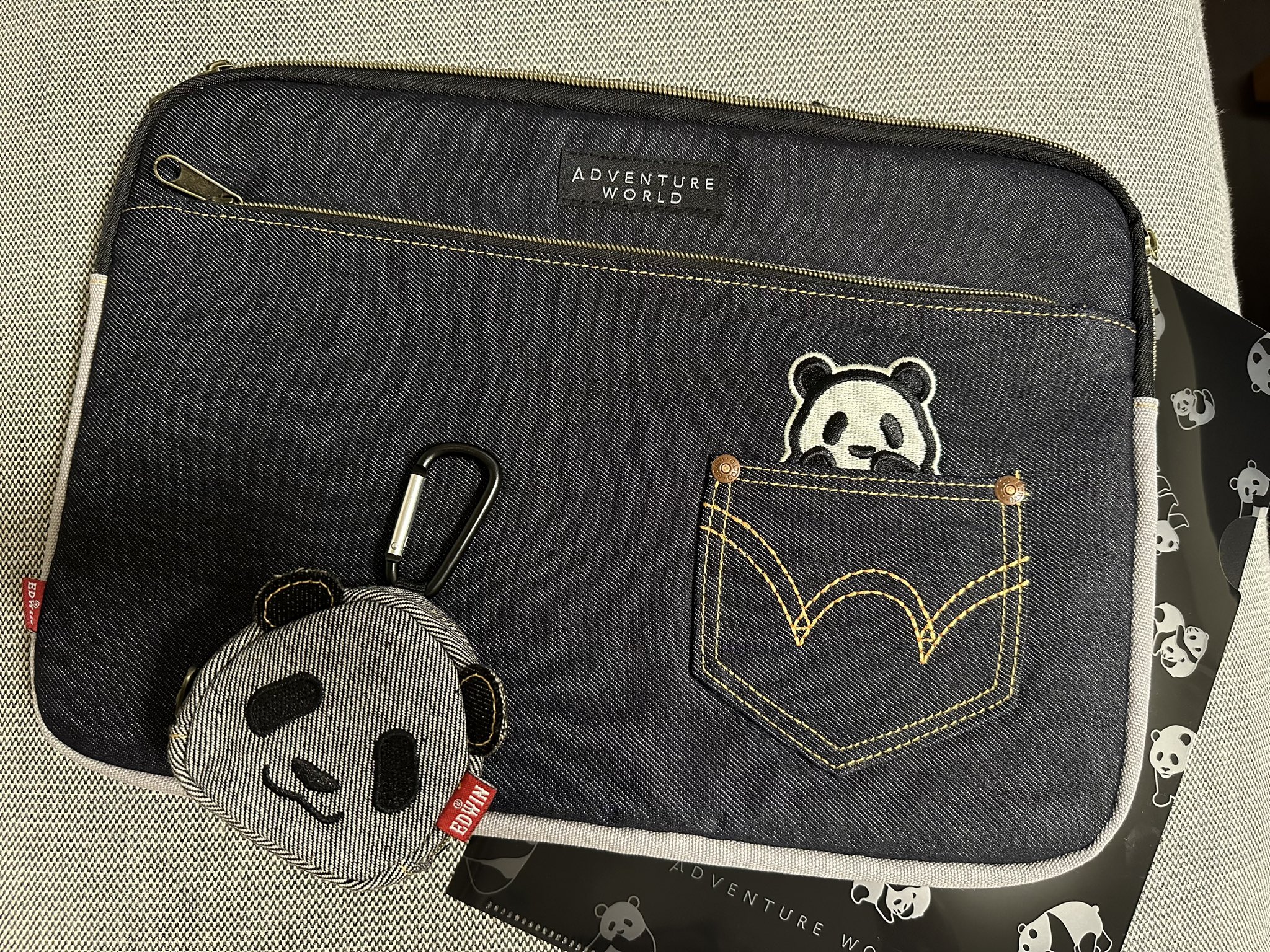 アドベンチャーワールド　エドウィン　コラボ　パンダ　PCケース アドベンチャーワールド エドウィン コラボ パンダ PCケース