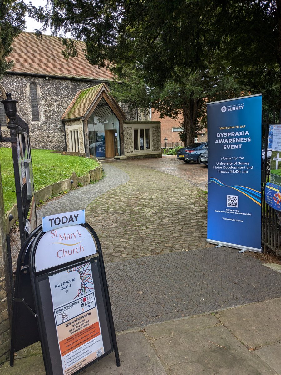 Martel_MF's tweet image. St Mary's Church in #Guildford is ready to welcome you to our #Dyspraxia #Awareness Day. @MoDILab_Surrey @SurreyPsych