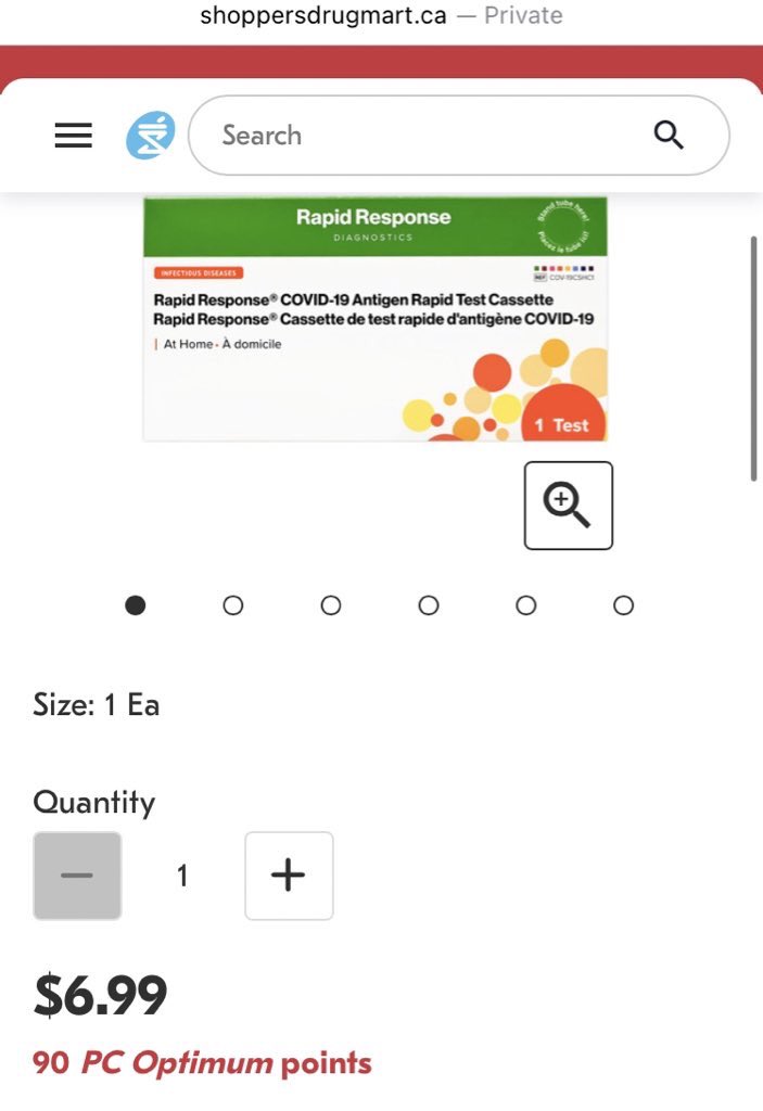 DrKateTO's tweet photo. So @ShopprsDrugMart is giving away boxes of 5 for free but sells 1 test for $6.99.
Where are these boxes of 5 rapid tests from? Direct from @ONThealth? Why are they free this week but will apparently cost Ontarians starting next week? 🤔
#FreeTheRATs 2024 version https://t.co/2wKg7WeeJO