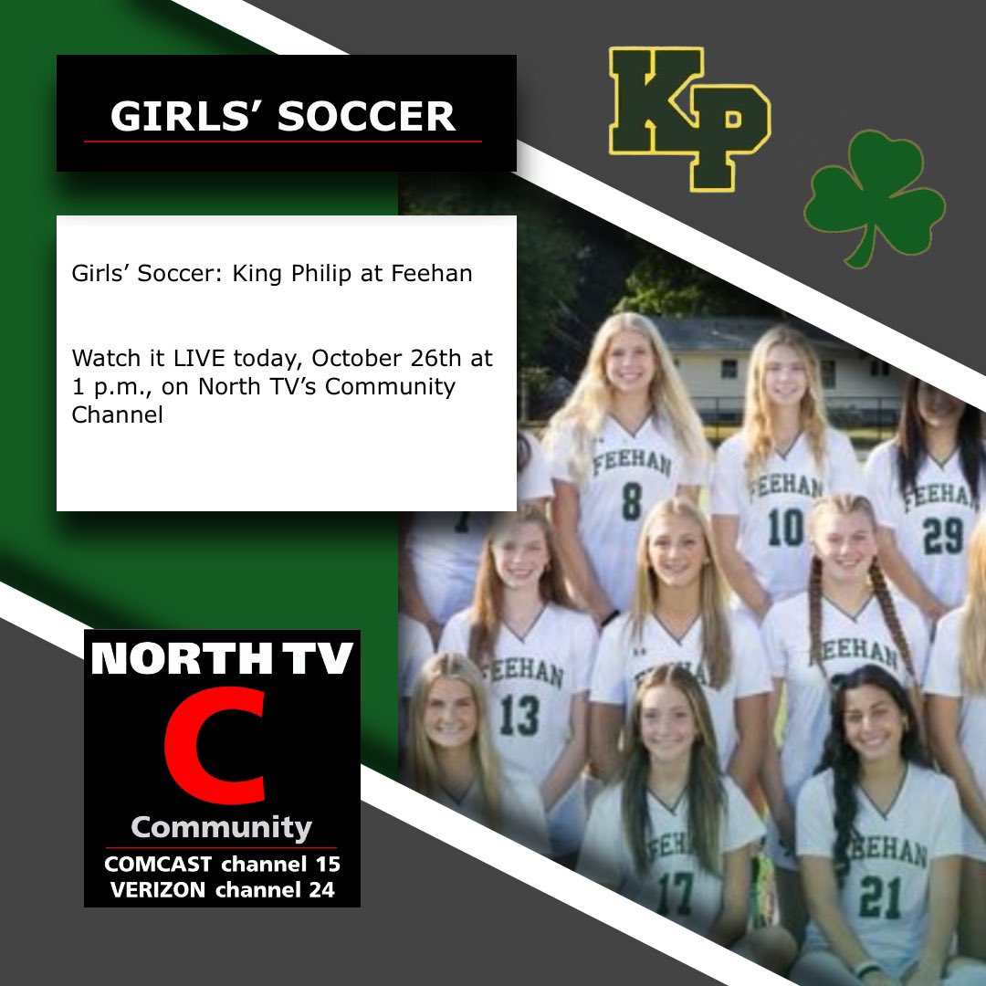 LIVE Today on North TV’s Community Channel on community.northtv.net ⚽️