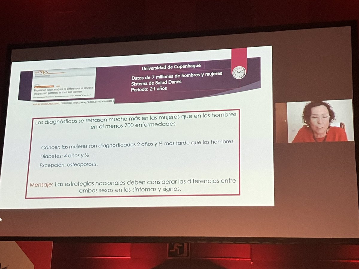 PilarCubo's tweet photo. Los diagnósticos de distintas enfermedades se retrasan más en las mujeres.  #45SEMI @GT_Pluri_SEMI @Sociedad_SEMI https://t.co/Em0ctwM2T0