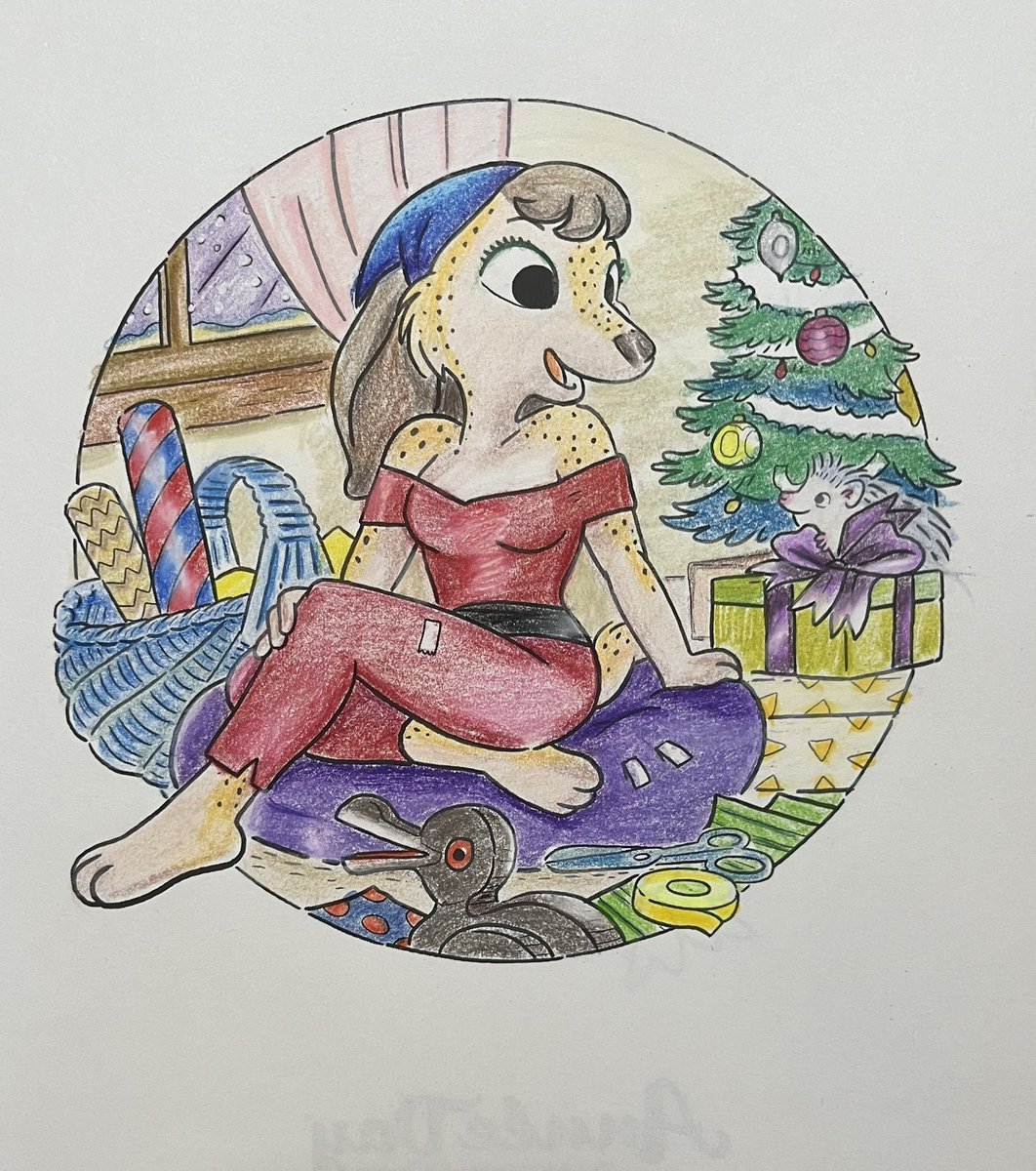 c_chan_nurie's tweet photo. 小さいので早く出来ました⭐️
シカなのかなぁ?😂
#大人の塗り絵 #anneeday #morganobrien https://t.co/Tqatbwt5Q4