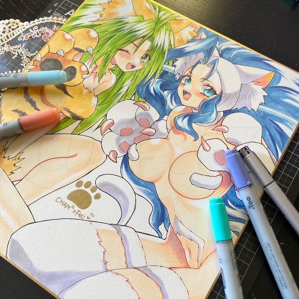 チャムチャムとフェリシア🐱