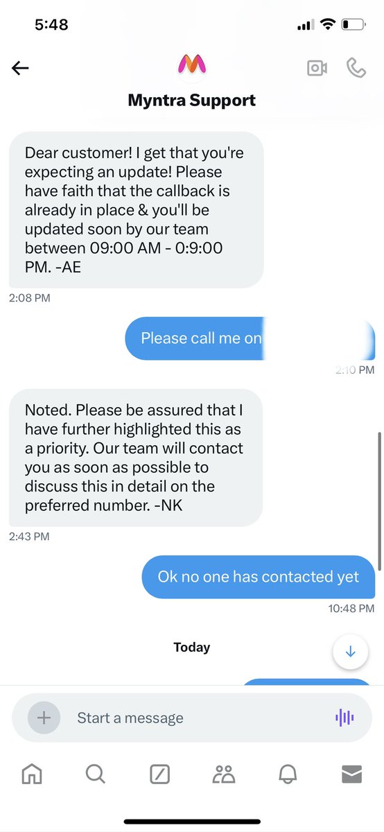 Krishawali's tweet photo. @MyntraSupport This is the response you have given - to be patient and wait for idk how long! No ETA and no resolution yet! 

#boycottMyntra #Patheticcustomerservice #zeroempathy https://t.co/QCePRJBD2a