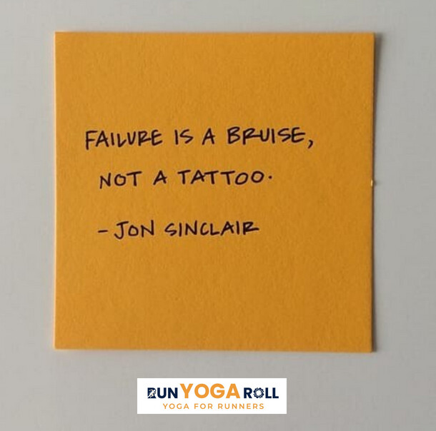 run_YOGA_roll's tweet photo. Failure is a bruise, not a tattoo.

F.a.i.l ~ First Attempt In Learning.

As you wrap up the week, reflect on the learning opportunities you had this week.

Happy Weekend.

#YogaforRunners #runYOGAroll  #YogaTeacherTraining https://t.co/6gw9PqsSEf