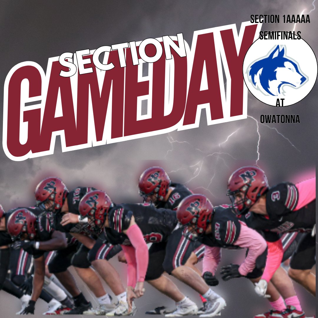 New Prague Football (@newpraguefb) on Twitter photo SEMIFINAL GAMEDAY! We travel to Owatonna tonight to take on the Huskies and keep the playoff train rolling!
🏈 <a href="/huskiesfootball/">owatonnafootball</a>
⏰ 7pm
📍Federated Field
🎟️ (Electronic only/no cash): owatonnaactivities.com/ticketing
📻 <a href="/kchkradio/">KCHK RADIO</a>
💻 owatonnalive.com SEMIFINAL GAMEDAY! We travel to Owatonna tonight to take on the Huskies and keep the playoff train rolling!
🏈 <a href="/huskiesfootball/">owatonnafootball</a>
⏰ 7pm
📍Federated Field
🎟️ (Electronic only/no cash): owatonnaactivities.com/ticketing
📻 <a href="/kchkradio/">KCHK RADIO</a>
💻 owatonnalive.com