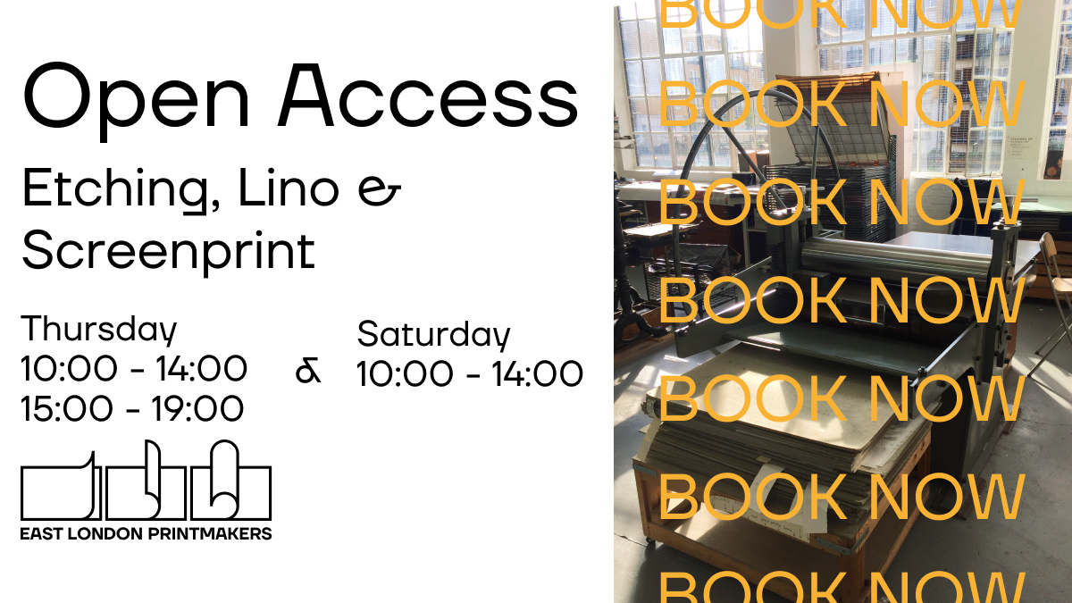 Open Access at East London Printmakers offers affordable and professional printmaking facilities for designers and makers, in our bright, well equipped studios in Mile End.

Offering Relief, Intaglio, Screenprint on fabric and paper, why not find out more: bit.ly/ELPopenaccess