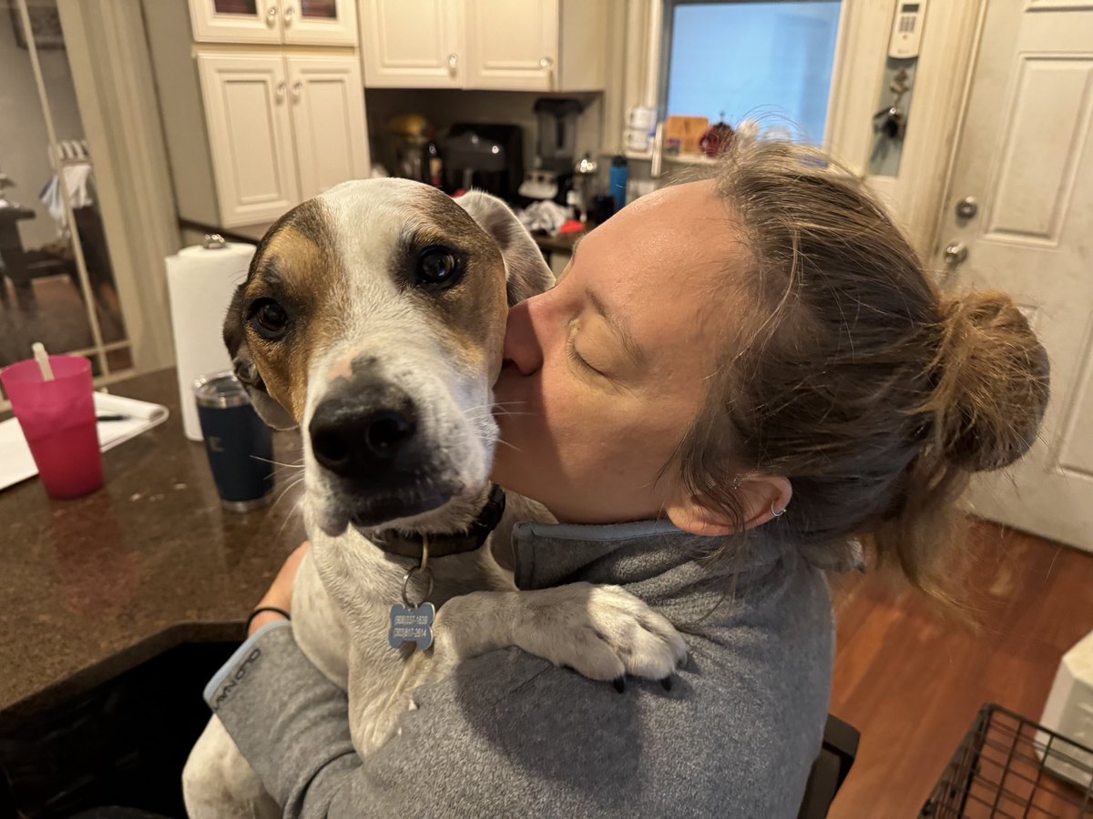 AnderBois's tweet photo. I was out of town for a week for work & I think it’s safe to say #CaptainRuggles missed me. (I missed him too). https://t.co/2m1b5RNe26
