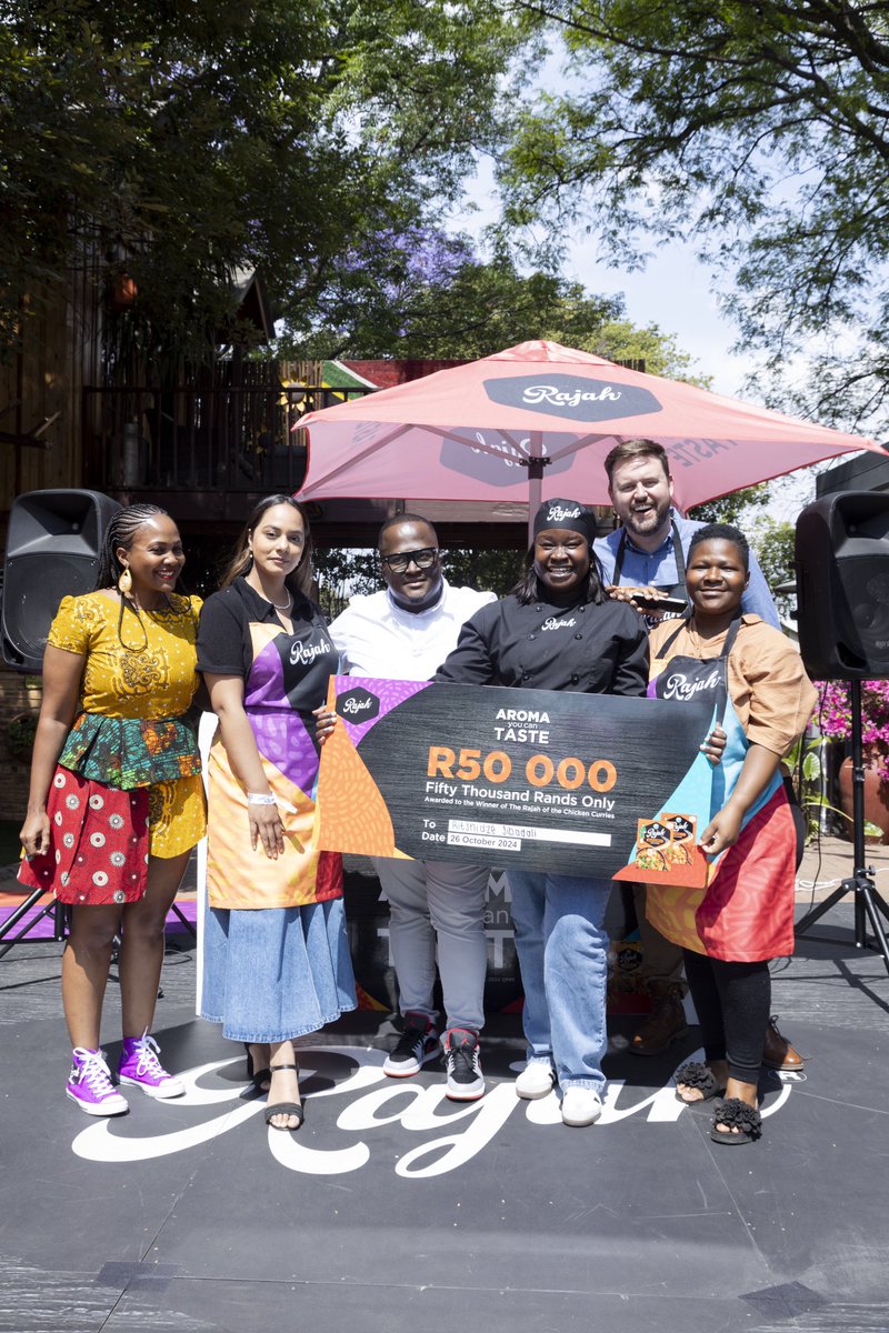 RajahZA's tweet photo. It’s official! @cookingwith_ritshidze has won the #RajahChickenCurryClash Their dish was full of flavor and fire – well done! Who’s inspired to cook up something spicy tonight? #AromaYouCanTaste https://t.co/veWlpxYage