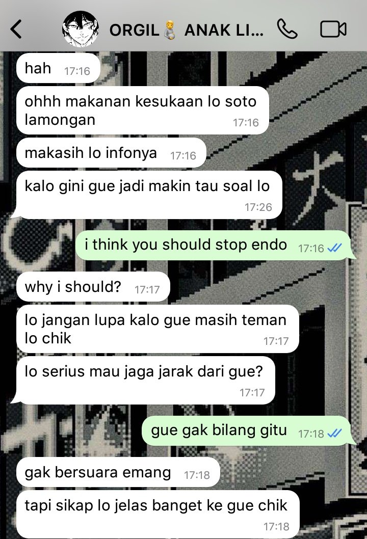 golaigh's tweet photo. 181. lanjutan chat sebelumnya, but guys, both of you alright? https://t.co/MrHL97Xb0C