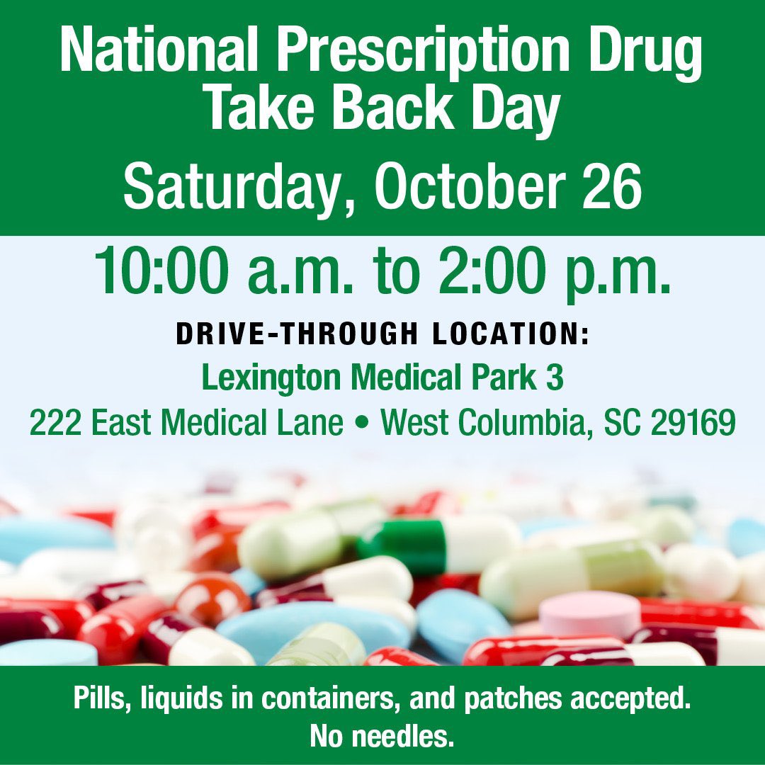 Come see us today to dispose of unneeded or expired medications! 💊