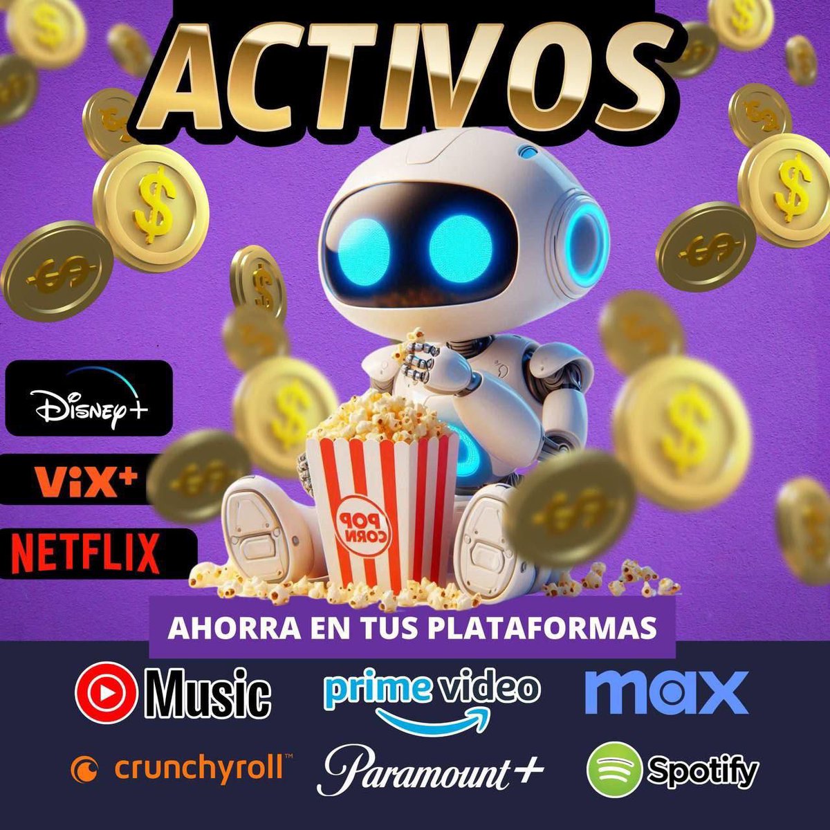 juanchstreaming's tweet photo. Activos con los servicios de Streaming de nueve a nueve.

Consulta tu disponibilidad 

#sabado
#sabadovenezuela
#disponibles
#activos https://t.co/uGvwgni9Qx