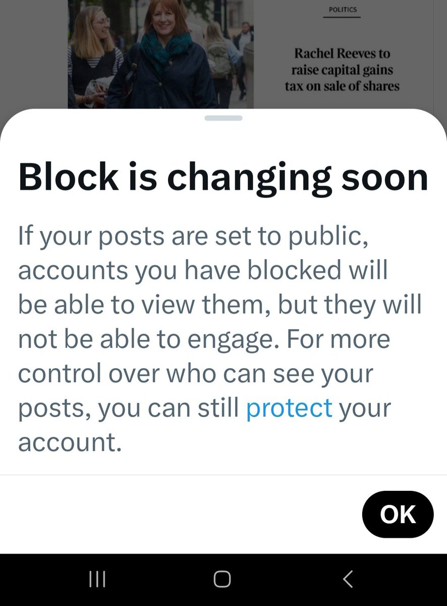 🤔
So basically, if you've blocked someone who abused you on Twitter they can still stalk you?

More bully boy tactics from #Elon_Musk
#Twitter
#socialmedia
#X