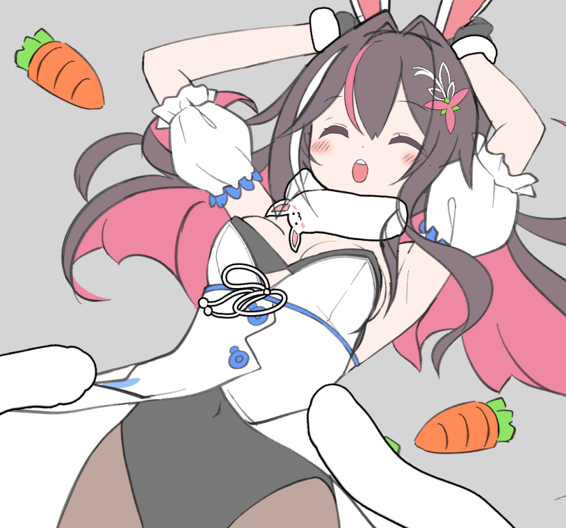 AZKi ,兎田ぺこら ,兎田ぺこら(通常) 「wip ぺーこぺこぺこ!!」|milleのイラスト