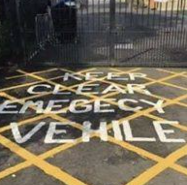 STEcopywriting's tweet photo. Make way for the EMEGECY VEHILE 🚑😂
#TypoTime https://t.co/svRgqKLC8m