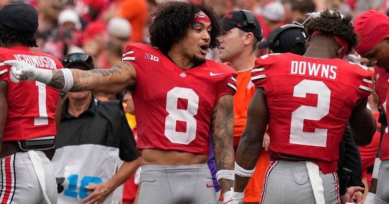 SpencerHolbrook's tweet photo. Ohio State will be without safety Lathan Ransom today vs. Nebraska. 

MORE INFO: https://t.co/ryGmVTUstY https://t.co/xsQ8vcAdKp