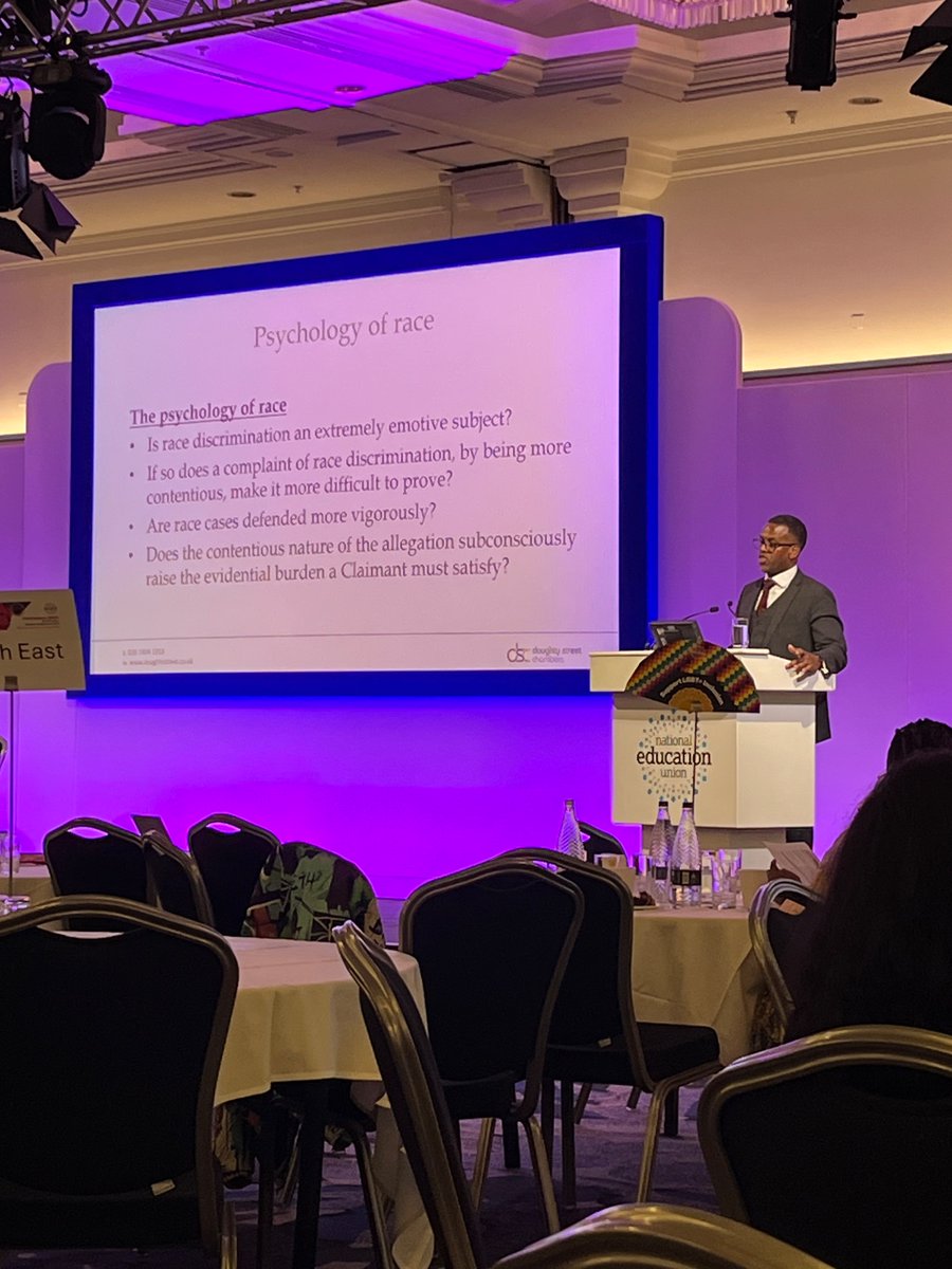 #BEC #NEU, excellent session on the psychology of race with Barrister, David Stephenson