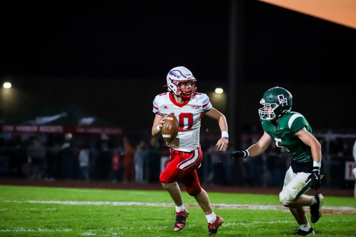 Congrats to Drew Luidhardt for breaking school records for Passing Yards in a season as well as TD passes in a season. Drew has thrown for 2257 yards with 27 TD’s!