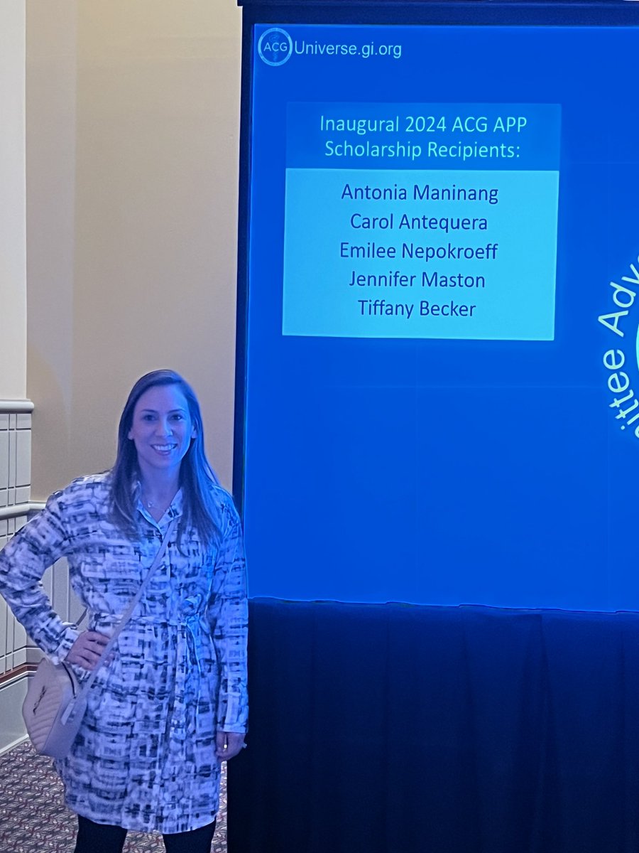 Carol Antequera DMSc, PA-C (@cma1212) on Twitter photo Thanks to <a href="/ironwoodpharma/">Ironwood Pharma</a> for your support and sponsorship of APPs!!
Having a great time learning and networking at #ACG2024 Thanks to <a href="/ironwoodpharma/">Ironwood Pharma</a> for your support and sponsorship of APPs!!
Having a great time learning and networking at #ACG2024