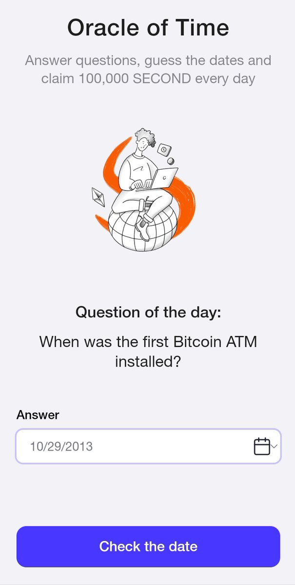 GreenB3AR's tweet photo. TimeFarm Oracle of Time solution 

When was the first Bitcoin ATM installed?
Code : 29 OCT 2013

#TIMEFARM https://t.co/aqqGTsKfKD