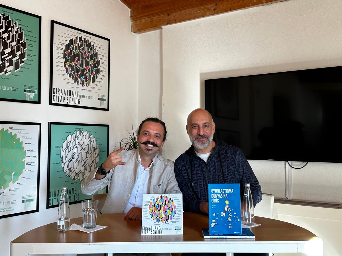 alentascioglu's tweet photo. Oyunlaştırma Dünyasına Giriş kitabımızın yazarı sevgili dostum @alicevatunsal ile İstanbul Edebiyat Evi Kıraathane Kitap Şenliği’nde, "İş Süreçlerinde Oyunlaştırma" konulu keyifli bir sohbet gerçekleştirdik. Tüm katılımcılara ve İstanbul Edebiyat Evi’ne teşekkür ederiz. ☺️ https://t.co/wzsXZxoBvn