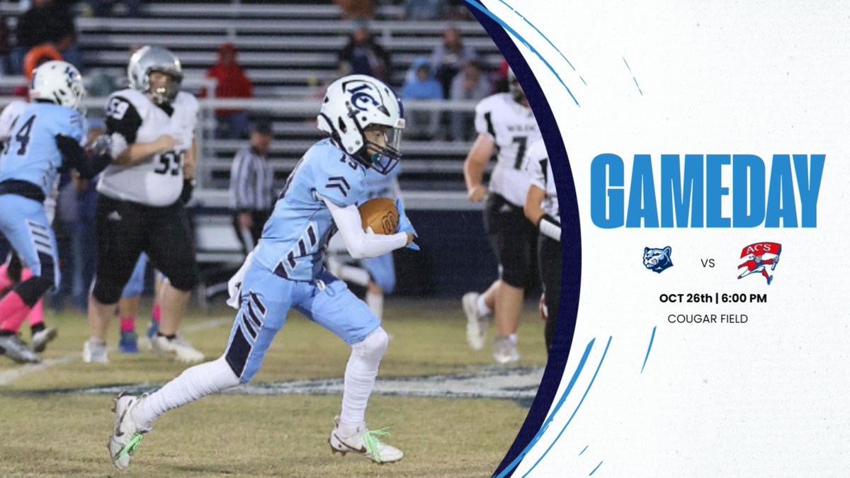 The 7th Grade Football team will be playing for the Conference Championship tonight vs Allen County Scottsville beginning at 6:00 here at Cougar Field #cougarpride