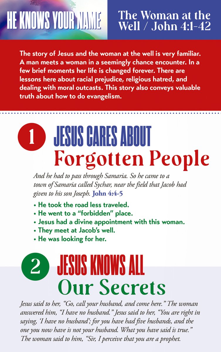 jccelgin's tweet image. #TeachingGuide | He knows your name - The Woman at the Well | 10-27 #October #God #Elgin