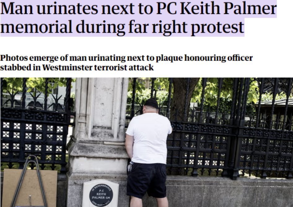 DrStrangetwit's tweet image. My thoughts with the cleaners of London, who have to deal with the fact that so many of SSteven Yaxley-Lennon's fans specifically decide to urinate on churches, memorials and cenotaphs 😢