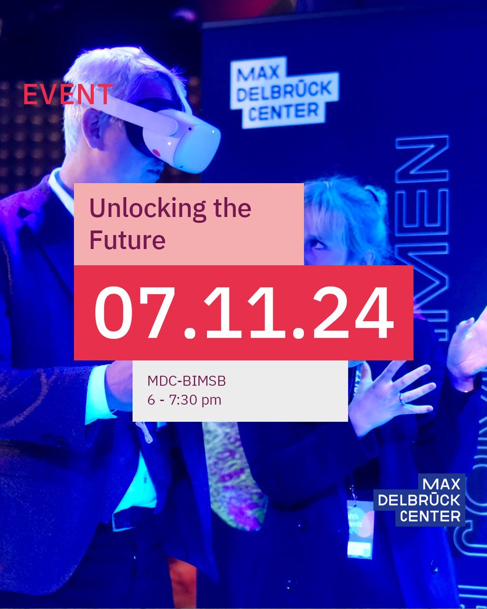 Max Delbrück Center (@mdc_berlin) on Twitter photo How is #AI advancing biomedical #imaging? Learn how it helps to analyze complex visual data more efficiently.
Plus, explore a fruit fly brain in VR!
Speaker: Christoph Karg
🕒 Nov 7, 6-7:30 pm <a href="/BIMSB_MDC/">MDC-BIMSB</a>
<a href="/BerlinSciWeek/">Berlin Science Week</a> #BerlinScienceWeek
Register now: berlinscienceweek.com/programme/unlo… How is #AI advancing biomedical #imaging? Learn how it helps to analyze complex visual data more efficiently.
Plus, explore a fruit fly brain in VR!
Speaker: Christoph Karg
🕒 Nov 7, 6-7:30 pm <a href="/BIMSB_MDC/">MDC-BIMSB</a>
<a href="/BerlinSciWeek/">Berlin Science Week</a> #BerlinScienceWeek
Register now: berlinscienceweek.com/programme/unlo…