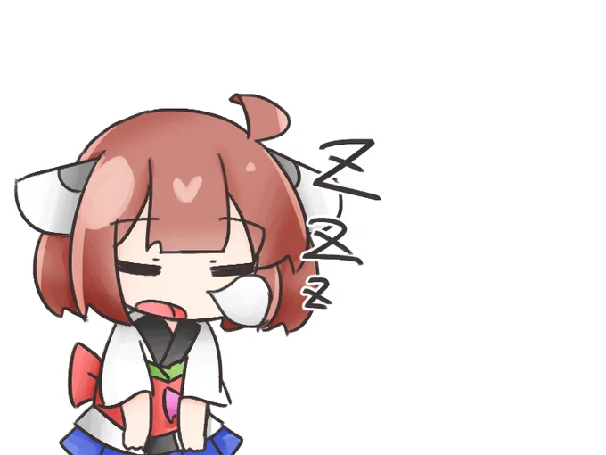 今日朝五時起きだからねむみ 