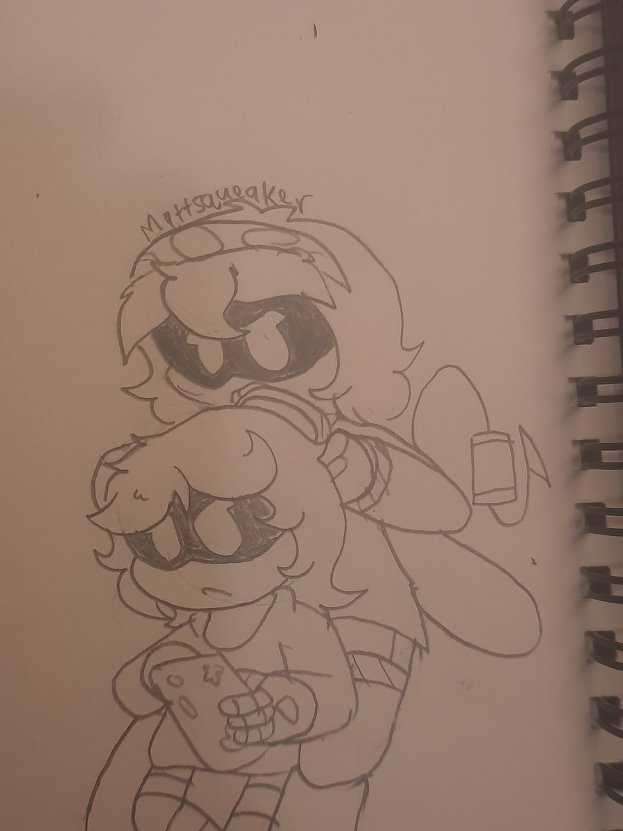 MattSqueaker's tweet photo. Lizzy getting her hair combed by her dissasembly drone gf
#murderdrones #murderdronesart #murderdronesfanart #murderdroneslizzy #murderdronesV #SerialDesignationV #murderdronesvizzy 
#vizzy https://t.co/X8uNXiXjtl