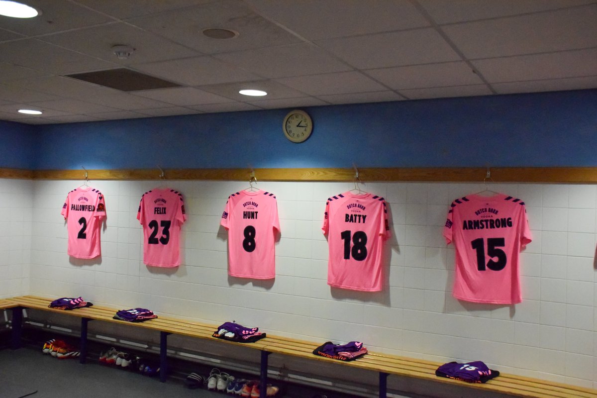 YorkCityFC's tweet photo. 👕 The away changing room here at The Shay Stadium.
#CYFC 🔴🔵 https://t.co/Nw9g3LTtPq