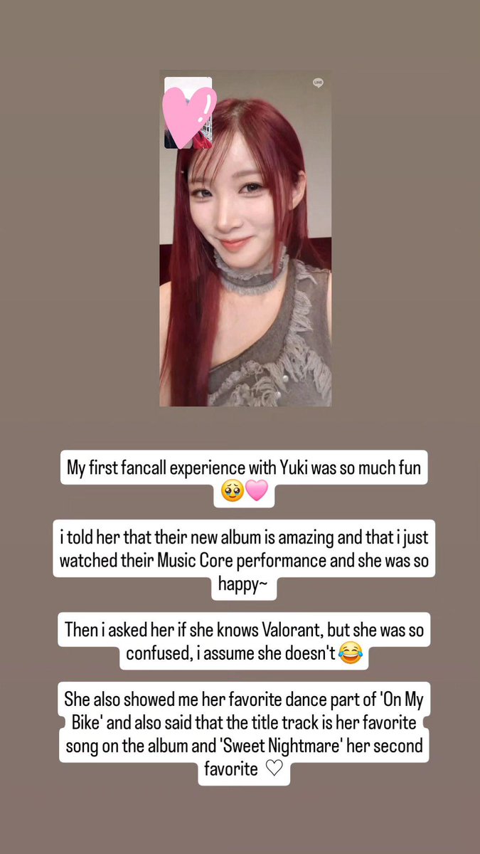 Lelisafim's tweet photo. Yuki is the cutest 🥹

STAN PURPLE KISS 💜

#PurpleKissFancall https://t.co/FDAwoTZl39