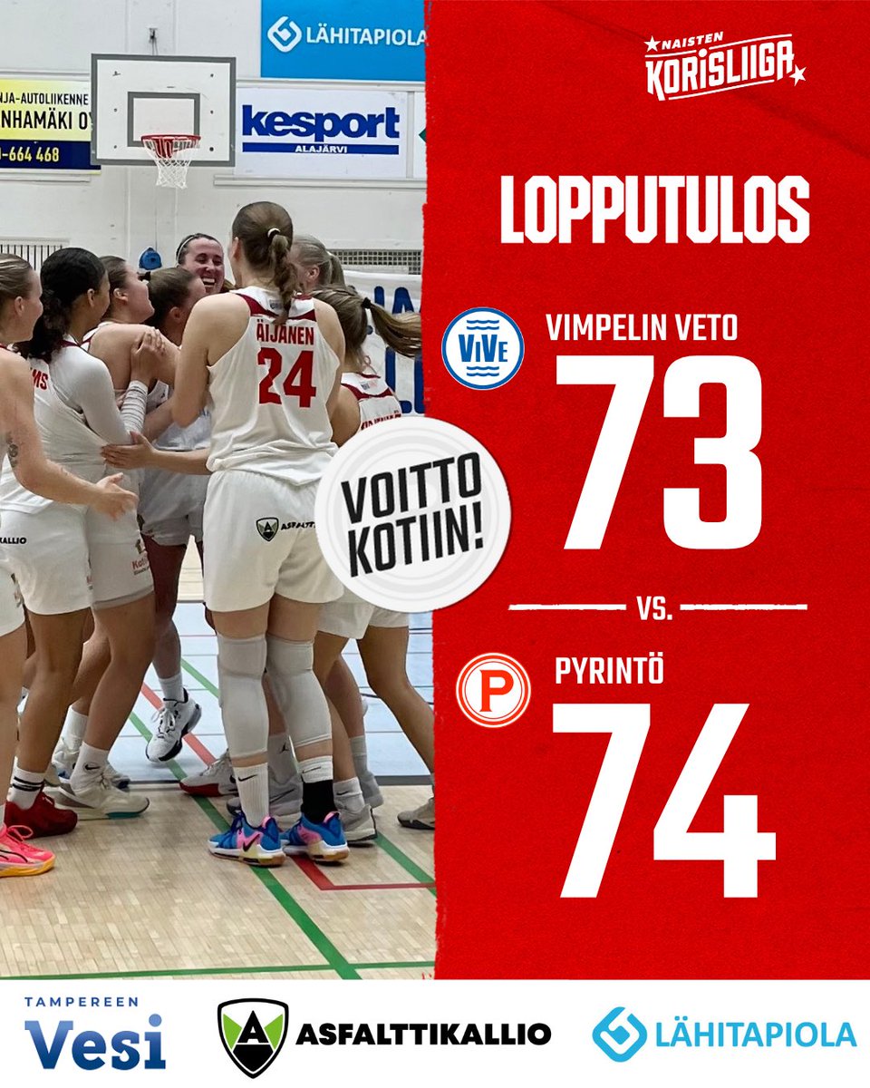 Tampereen Pyrintö Naiset (@pyrintonaiset) on Twitter photo Trilleripeli kuten edellinenkin🔥
Tällä kertaa voitto kotiin viimeisen sekunnin vapaaheitolla ‼️
#pyrintö #munseura #aina 
#NaistenKorisliiga Trilleripeli kuten edellinenkin🔥
Tällä kertaa voitto kotiin viimeisen sekunnin vapaaheitolla ‼️
#pyrintö #munseura #aina 
#NaistenKorisliiga