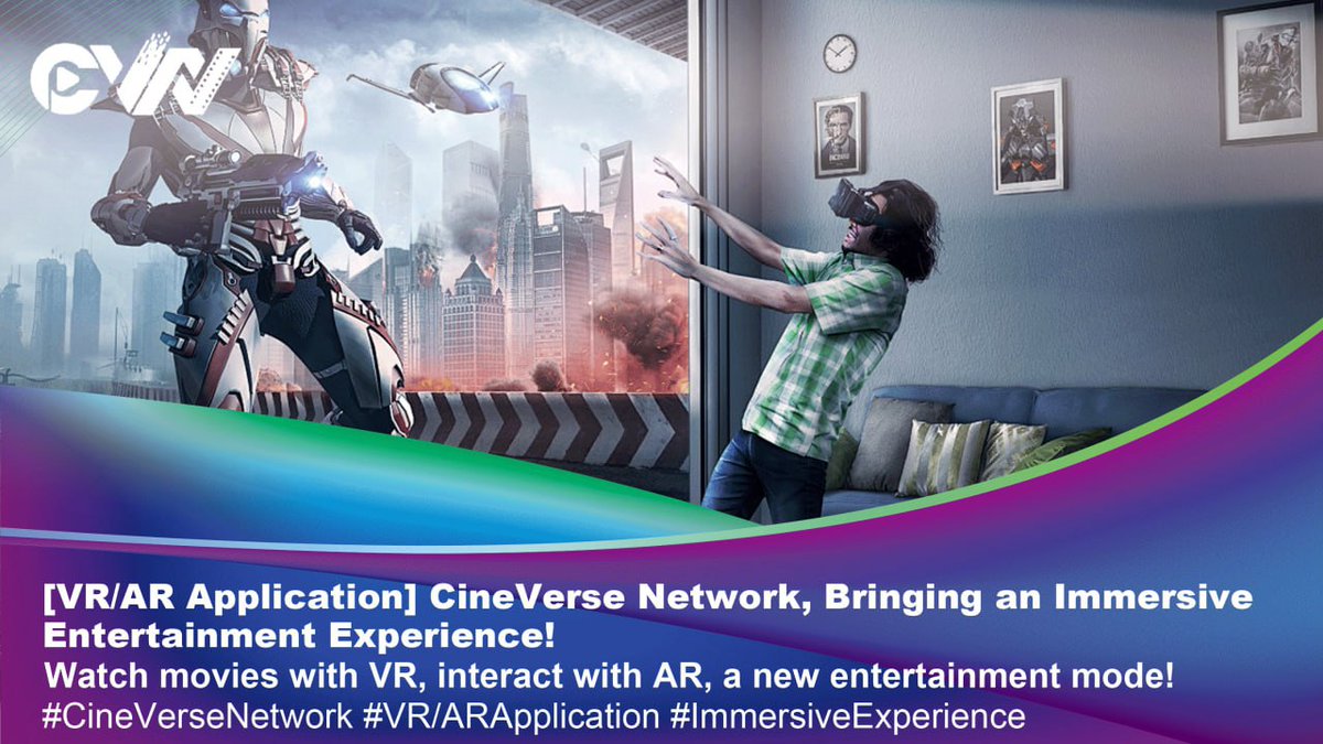__cineverse's tweet photo. 📍CineVerse Network applies VR and AR technologies to allow you to enjoy a more immersive movie viewing and interaction experience! #VRExperience #ARInteraction😈 https://t.co/mcuMyI3Ewx