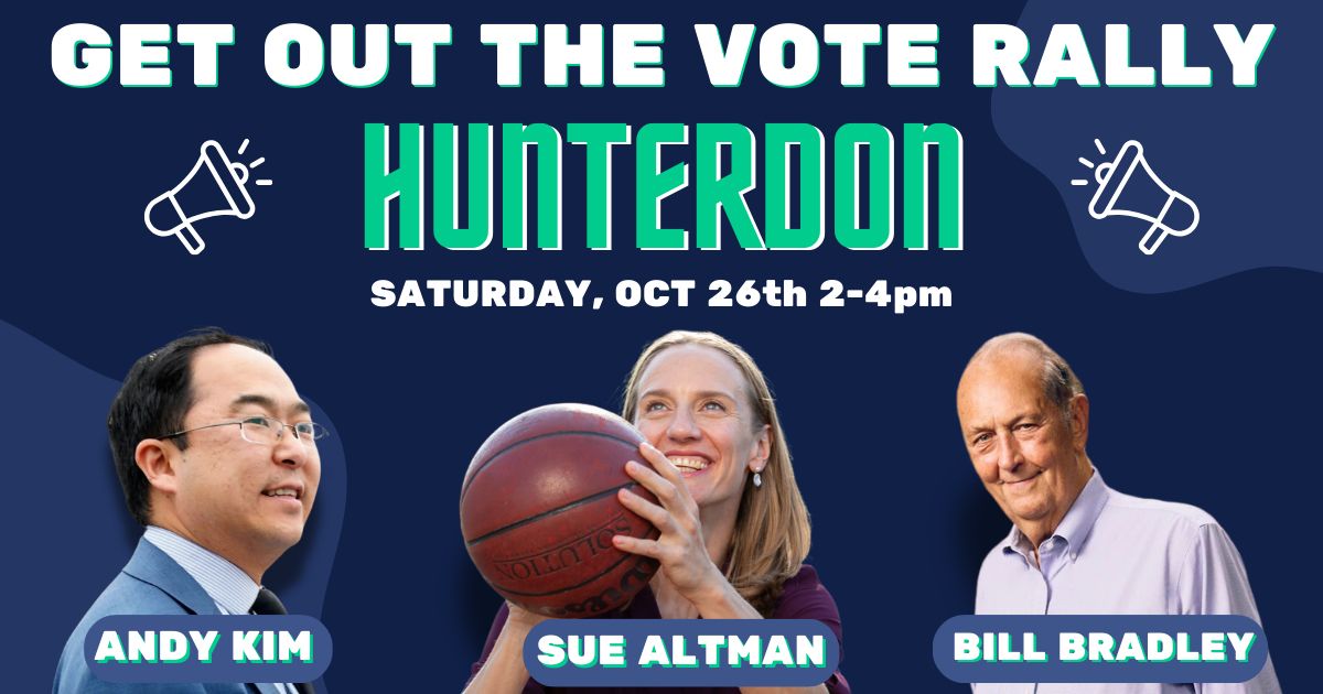 Excited to join <a href="/AndyKimNJ/">Andy Kim</a> and <a href="/SenBillBradley/">Bill Bradley</a> for our second GOTV rally before Election Day, this time in my home county of Hunterdon! 

Join us - sign up here: mobilize.us/s/jKzaF6