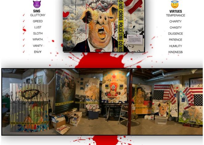 tatseff's tweet photo. Didn’t think it was possible…Trump made Seven Sins Great Again. @jerrysaltz @artillerymag @DavidCayJ @smithsoniannpg @NicolleDWallace @artdaily @MuseumModernArt @whitneymuseum @billmaher @SIU_museum @mcachicago https://t.co/hA1jCOrAmp